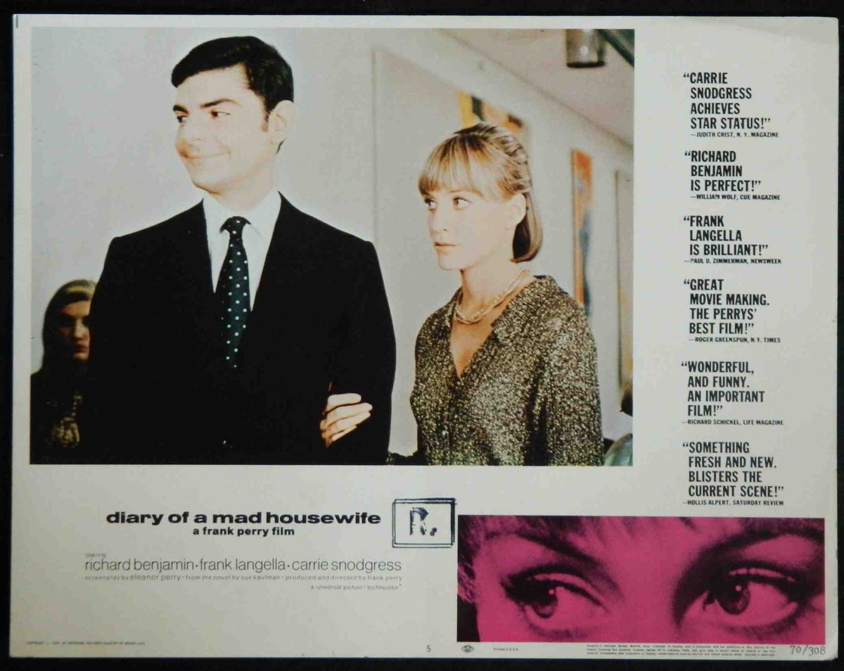 DIARY OF A MAD HOUSEWIFE (5) (1970) — Original Australian Lobby Card