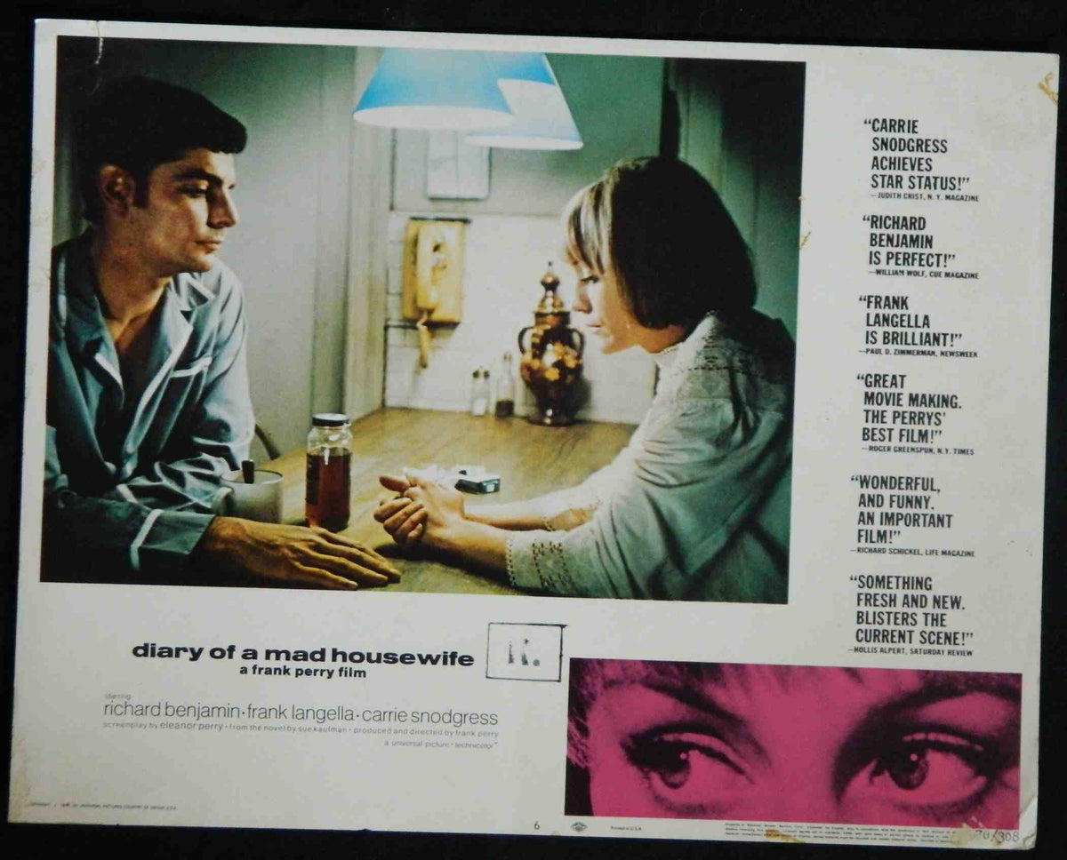DIARY OF A MAD HOUSEWIFE (6) (1970) — Original Australian Lobby Card