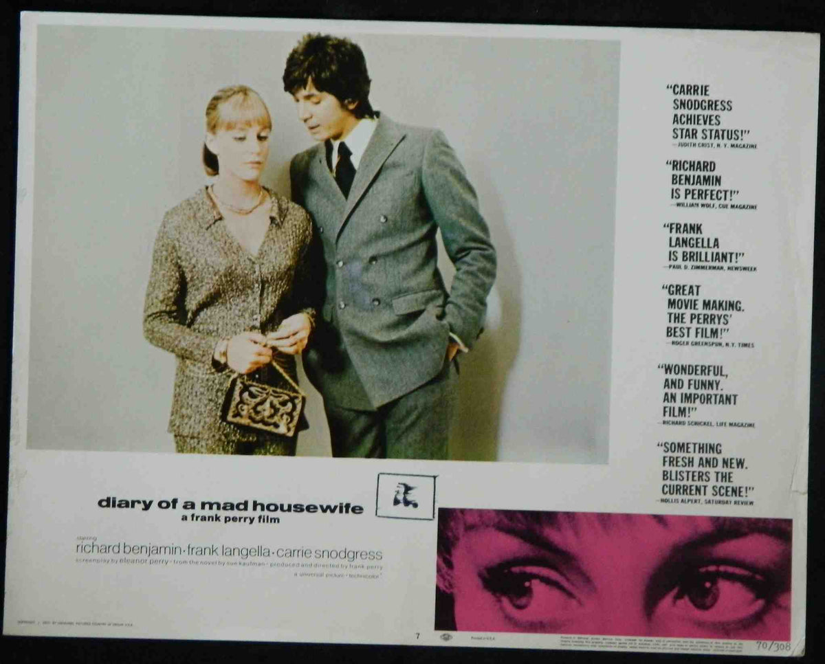 DIARY OF A MAD HOUSEWIFE (7) (1970) — Original Australian Lobby Card