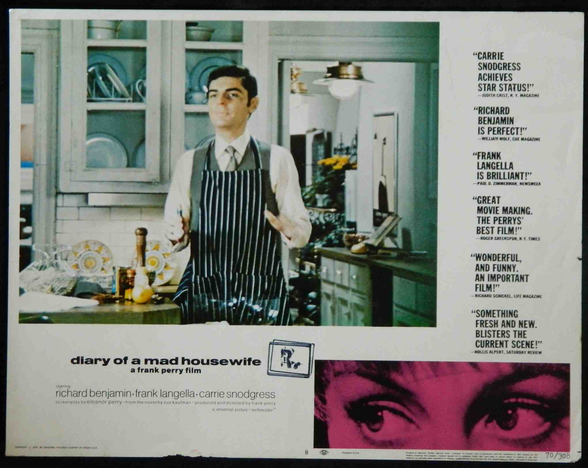 DIARY OF A MAD HOUSEWIFE (8) (1970) — Original Australian Lobby Card