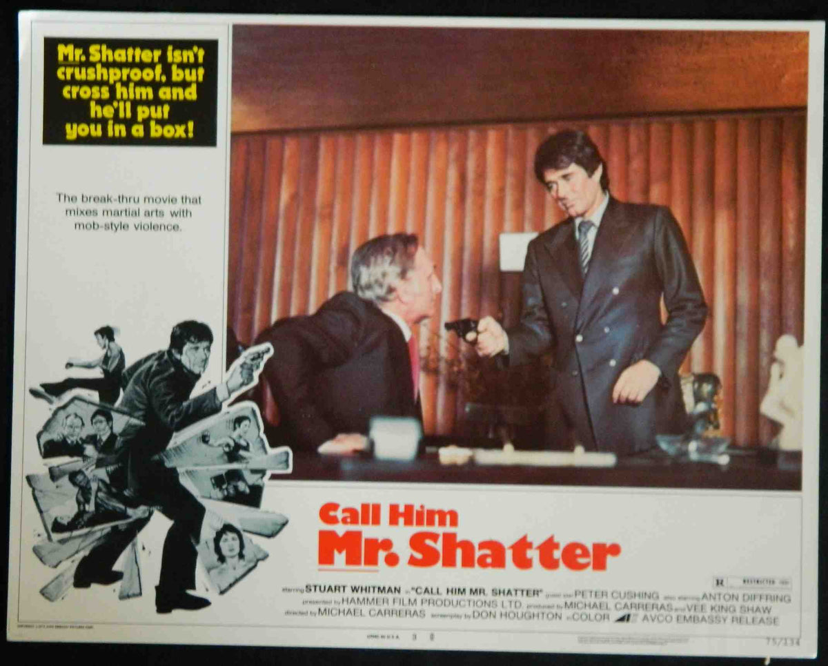 CALL HIM MR SHATTER (3) (1974) — Original Australian Lobby Card