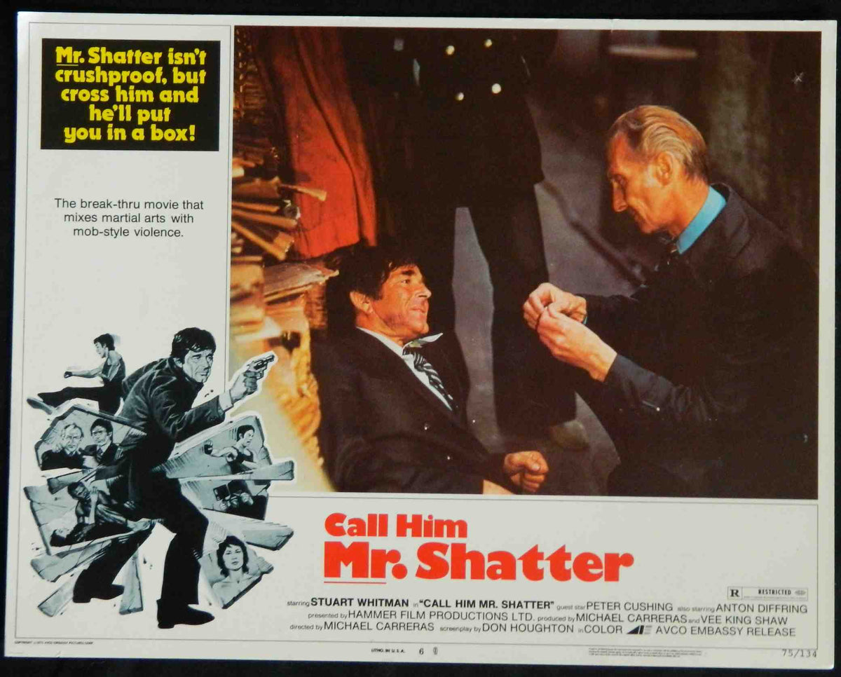 CALL HIM MR SHATTER (6) (1974) — Original Australian Lobby Card