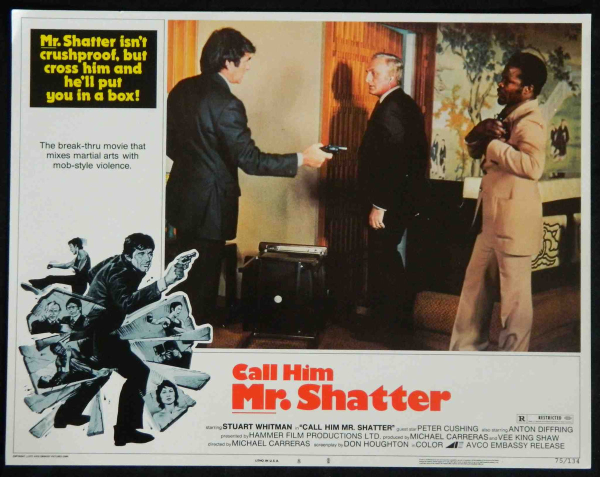 CALL HIM MR SHATTER (8) (1974) — Original Australian Lobby Card