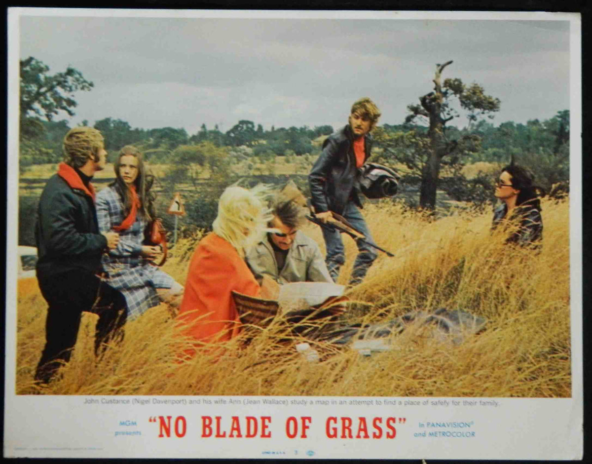 NO BLADE OF GRASS (3)(1970) — Original Australian Lobby Card