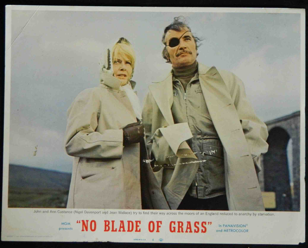 NO BLADE OF GRASS (4)(1970) — Original Australian Lobby Card
