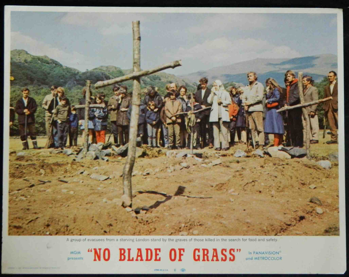NO BLADE OF GRASS (6)(1970) — Original Australian Lobby Card