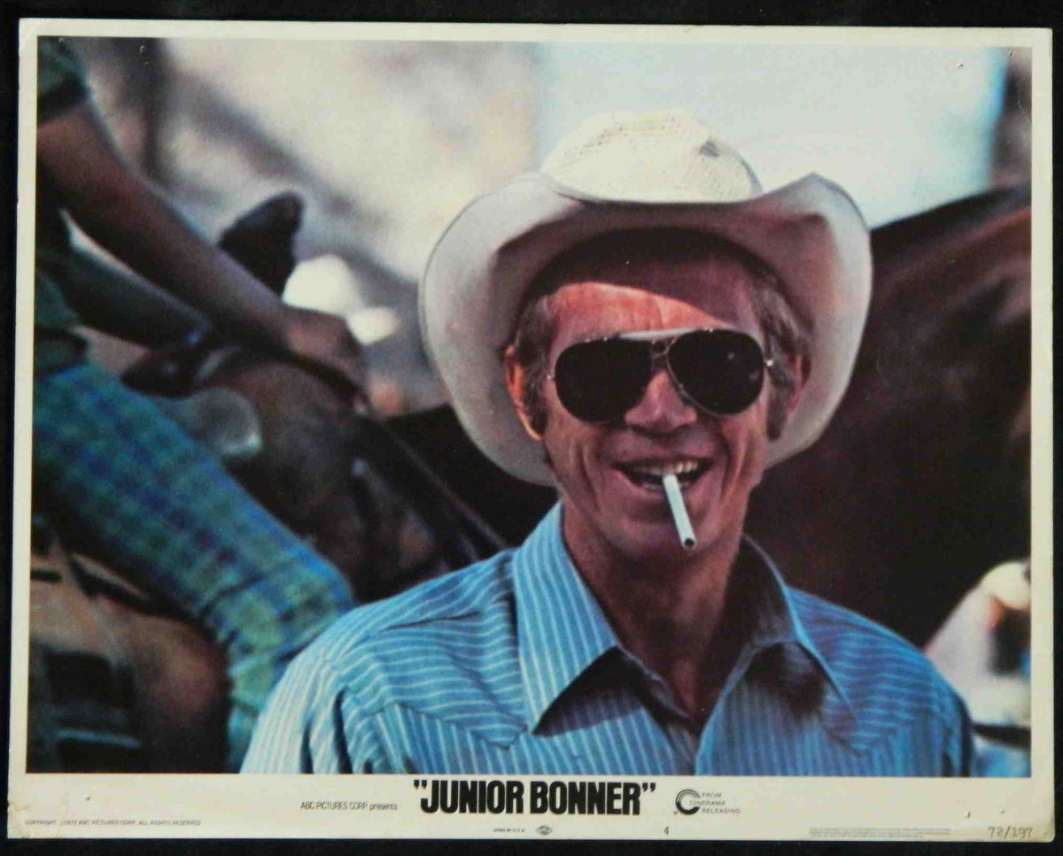 JUNIOR BONNER (4) (1972) — Original Australian Lobby Card