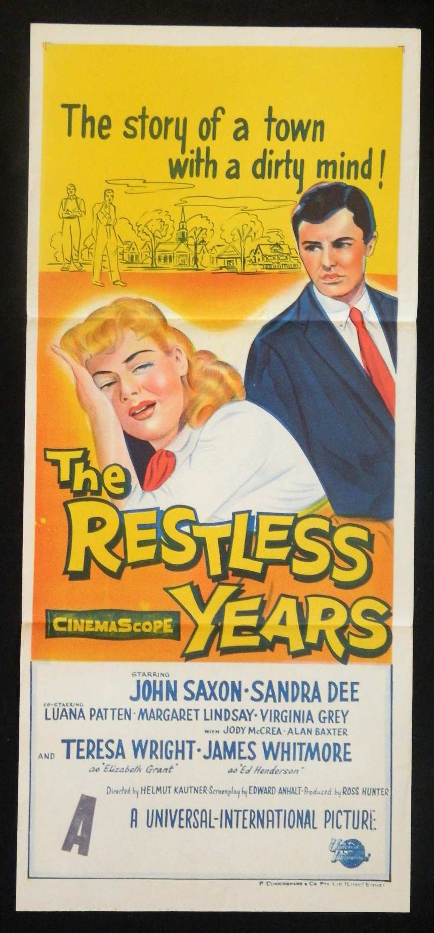 THE RESTLESS YEARS (1958) — Original Australian daybill movie poster