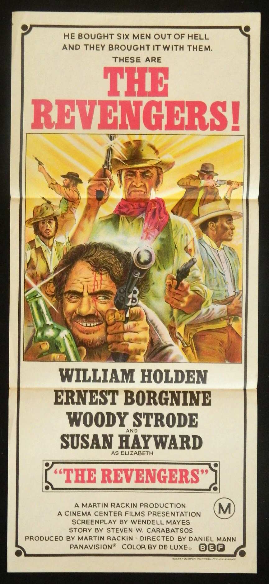 THE REVENGERS  (1972) — Original Australian daybill movie poster