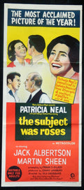 THE SUBJECT WAS ROSES  (1968) — Original Australian daybill movie poster