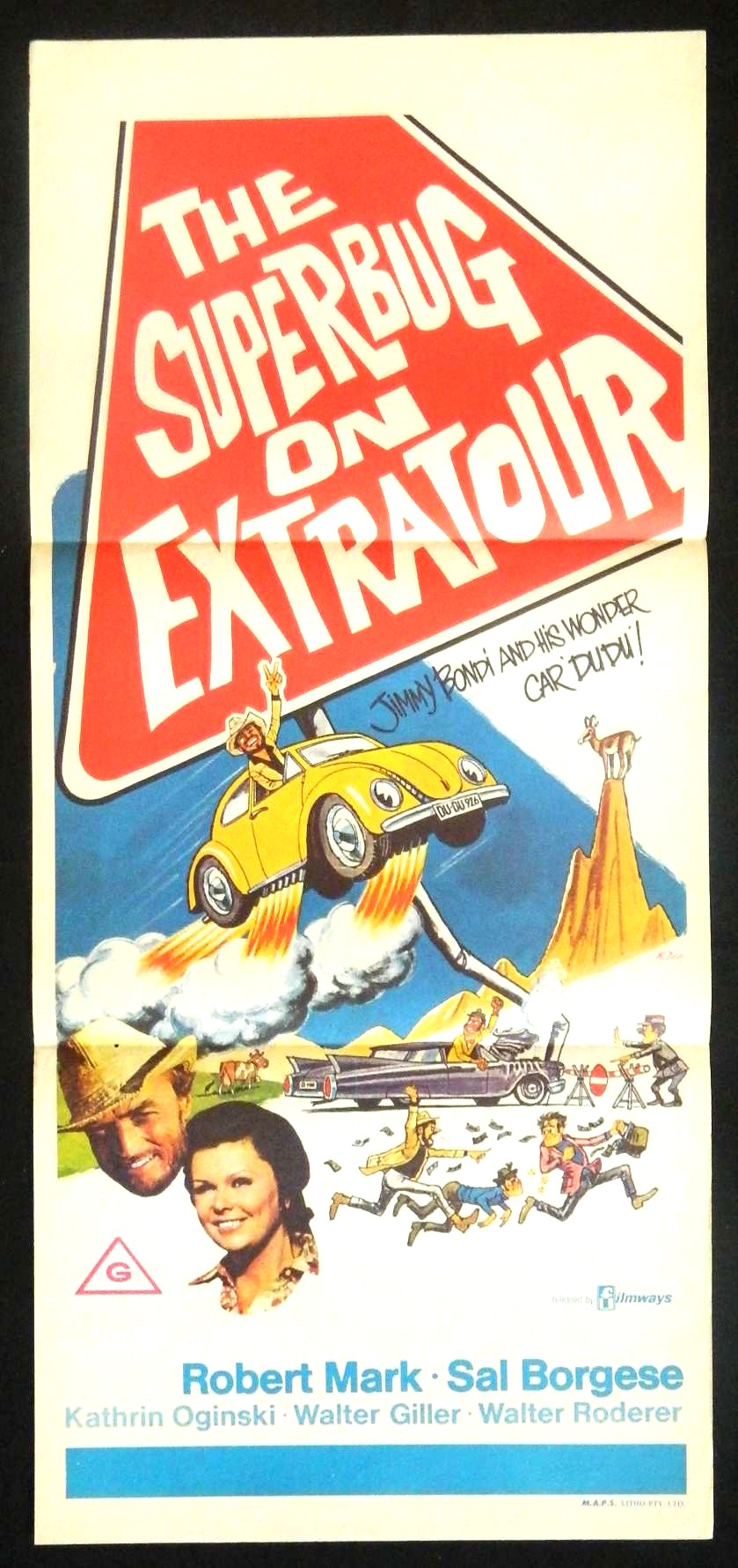 SUPERBUG ON EXTRATOUR  (1973) — Original Australian daybill movie poster