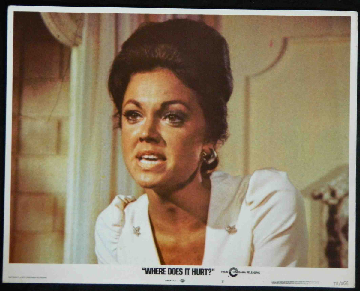WHERE DOES IT HURT ? (8) (1972) — Original Australian Lobby Card