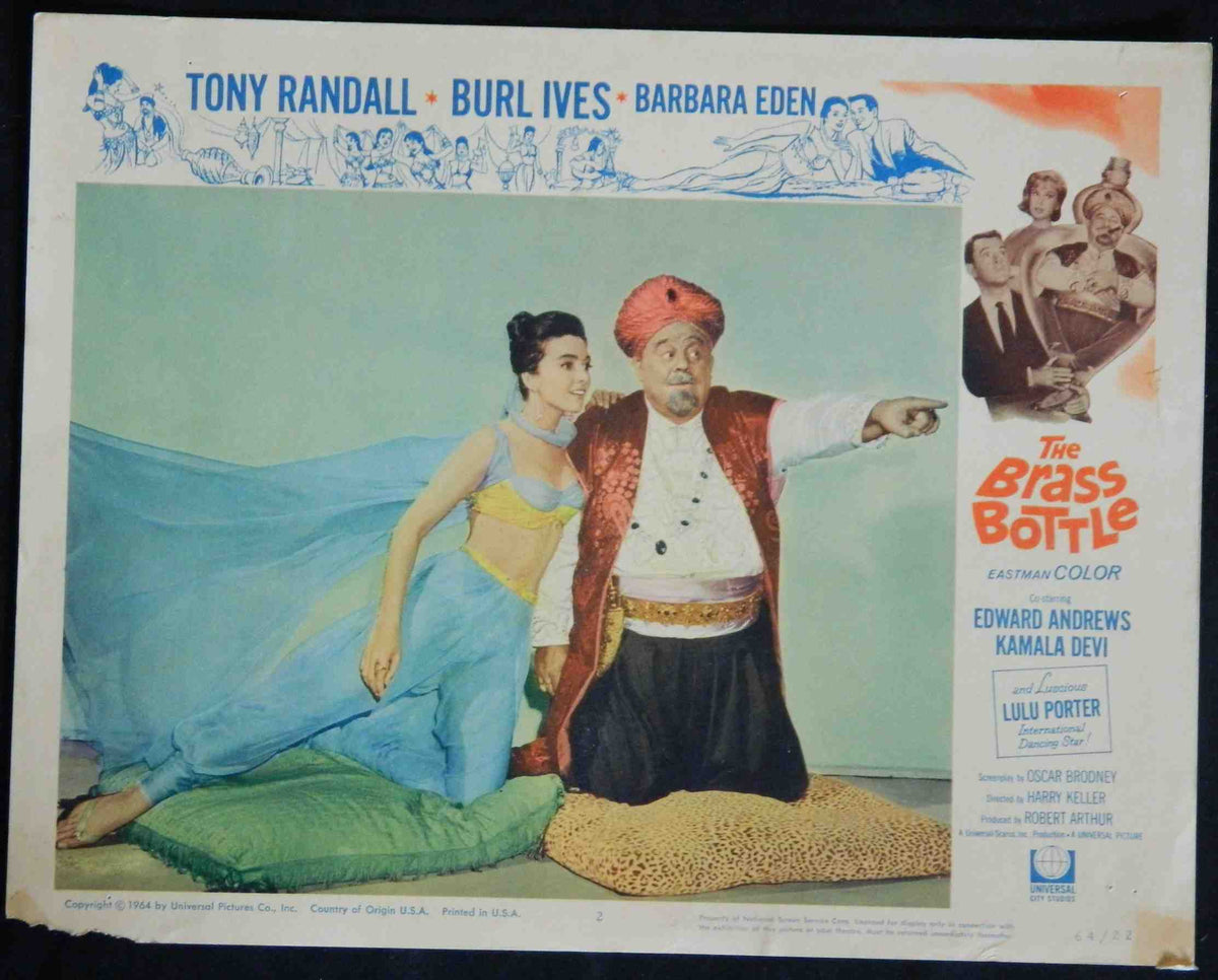 THE BRASS BOTTLE (2) (1964) — Original Australian Lobby Card