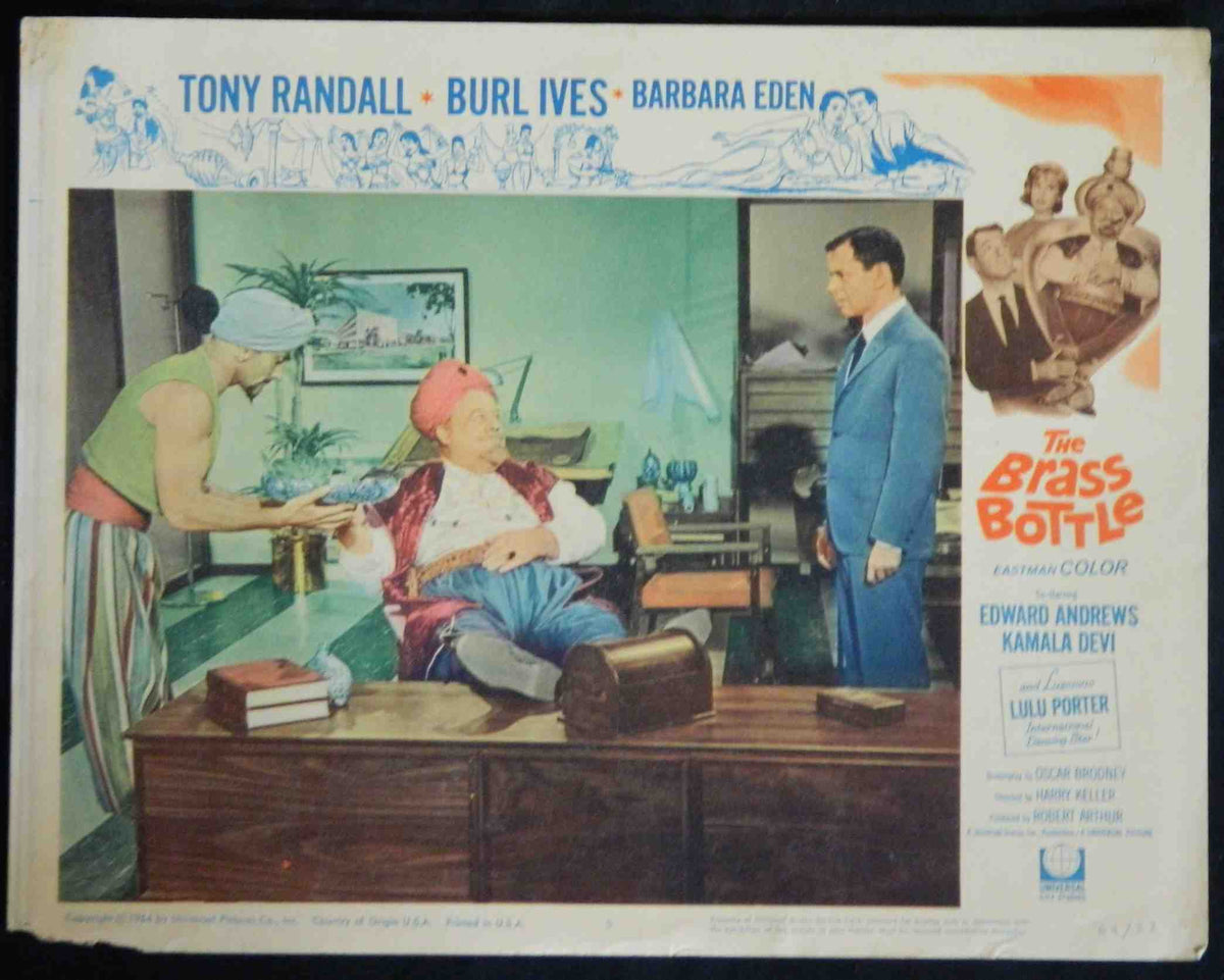 THE BRASS BOTTLE (5) (1964) — Original Australian Lobby Card