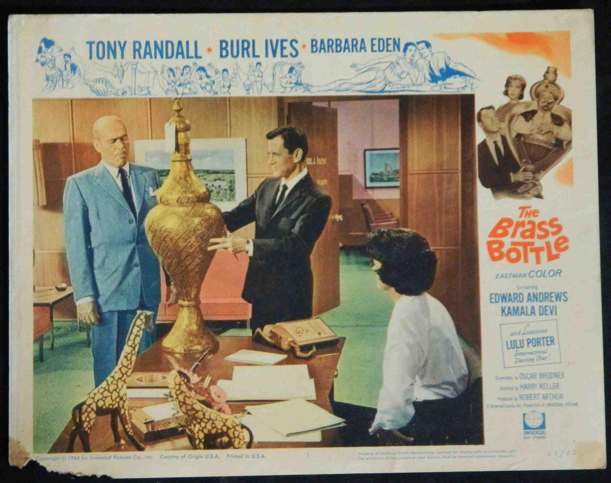 THE BRASS BOTTLE (7) (1964) — Original Australian Lobby Card