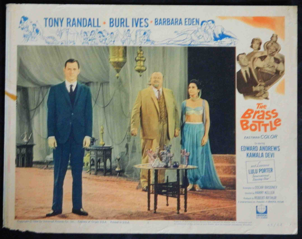 THE BRASS BOTTLE (8) (1964) — Original Australian Lobby Card