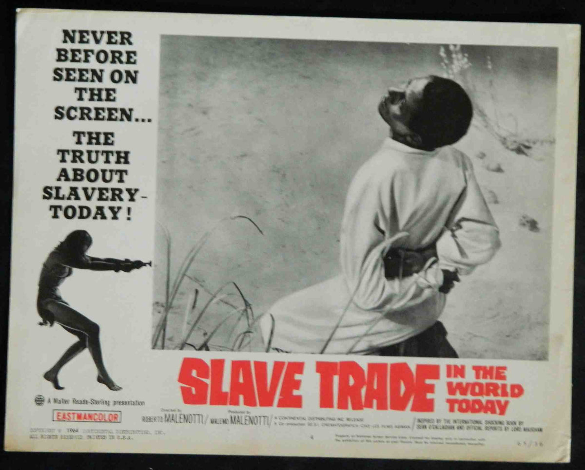 SLAVE TRADE IN THE WORLD TODAY  (1964) — Original Australian Lobby Card