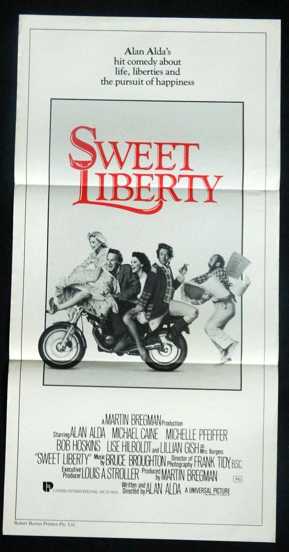 SWEET LIBERTY  (1986) — Original Australian daybill movie poster