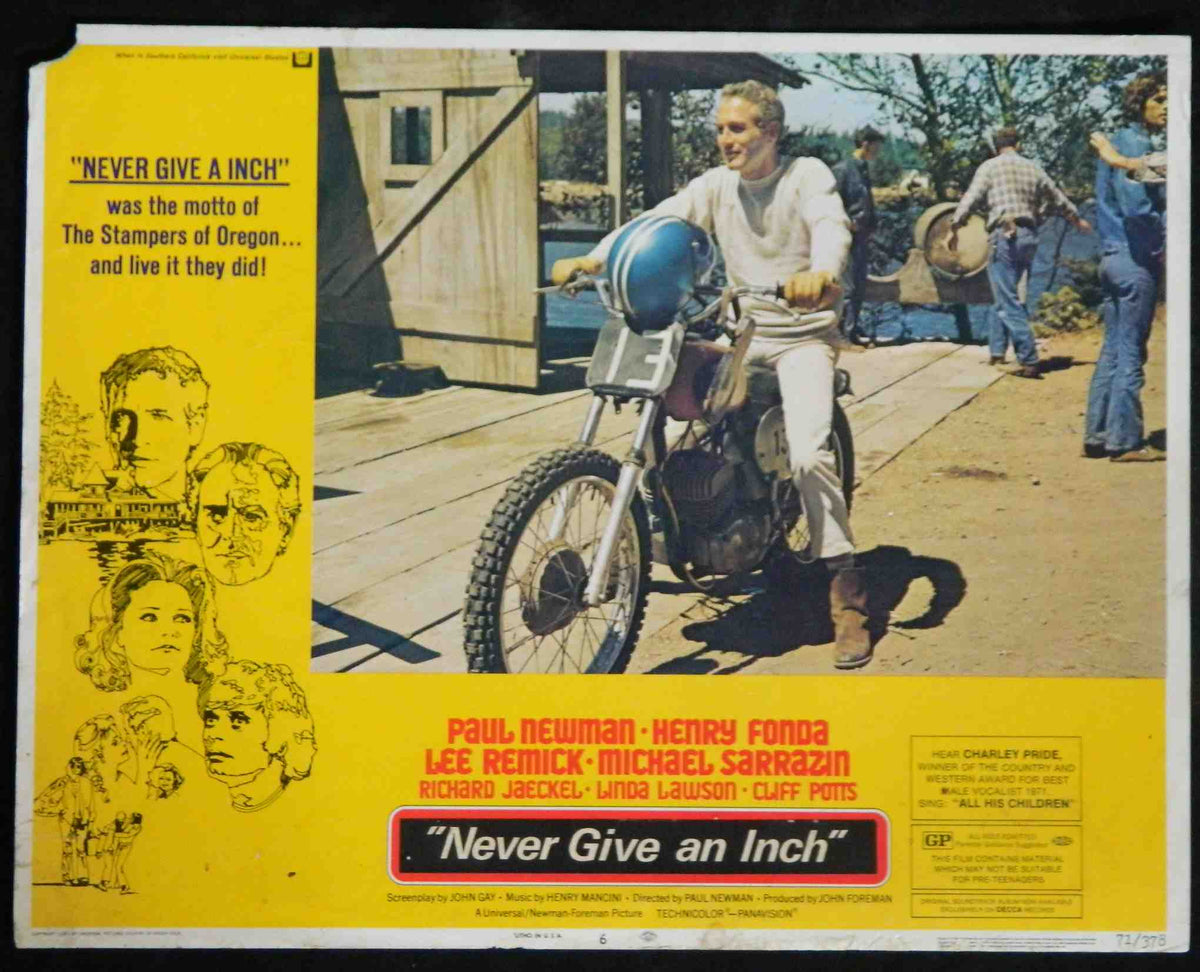 NEVER GIVE AN INCH (6)(1971) — Original Australian Lobby Card