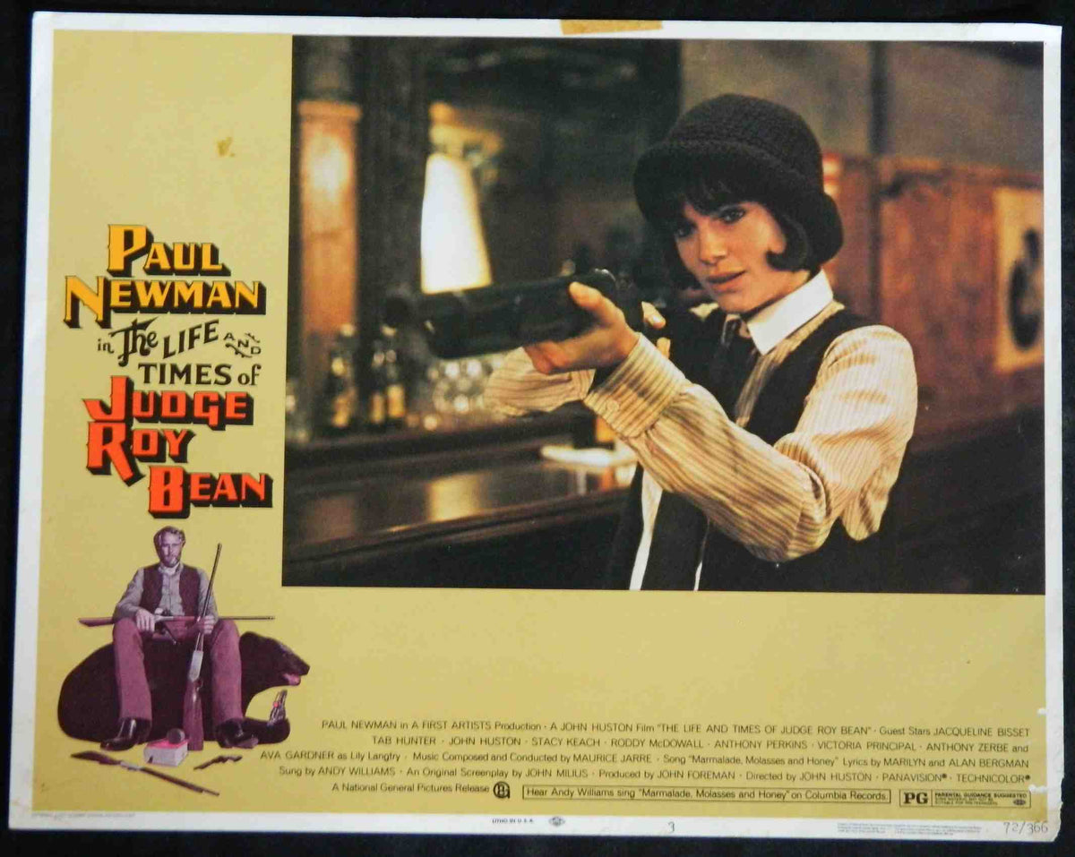 THE LIFE AND TIMES OF JUDGE ROY BEAN (4)(1972) — Original Australian Lobby Card