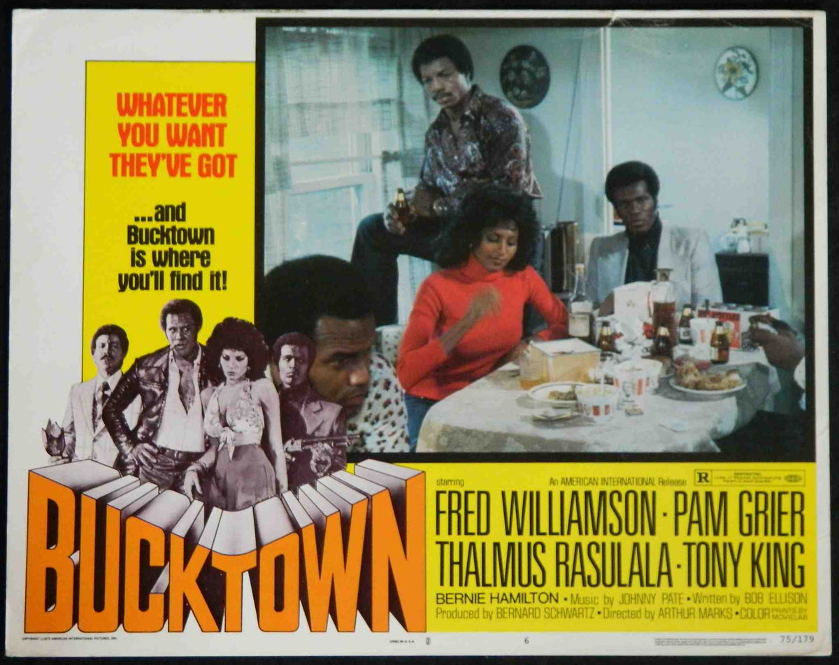 BUCKTOWN (6) (1975) — Original Australian Lobby Card