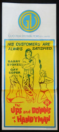 UPS AND DOWNS OF A  HANDYMAN  (1975) — Original Australian daybill movie poster