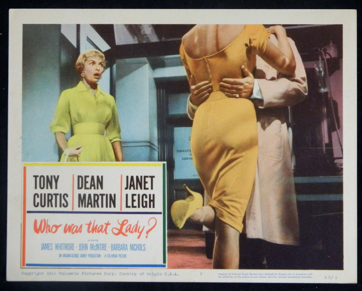 WHO WAS THAT LADY (7) (1960) — Original Australian Lobby Card