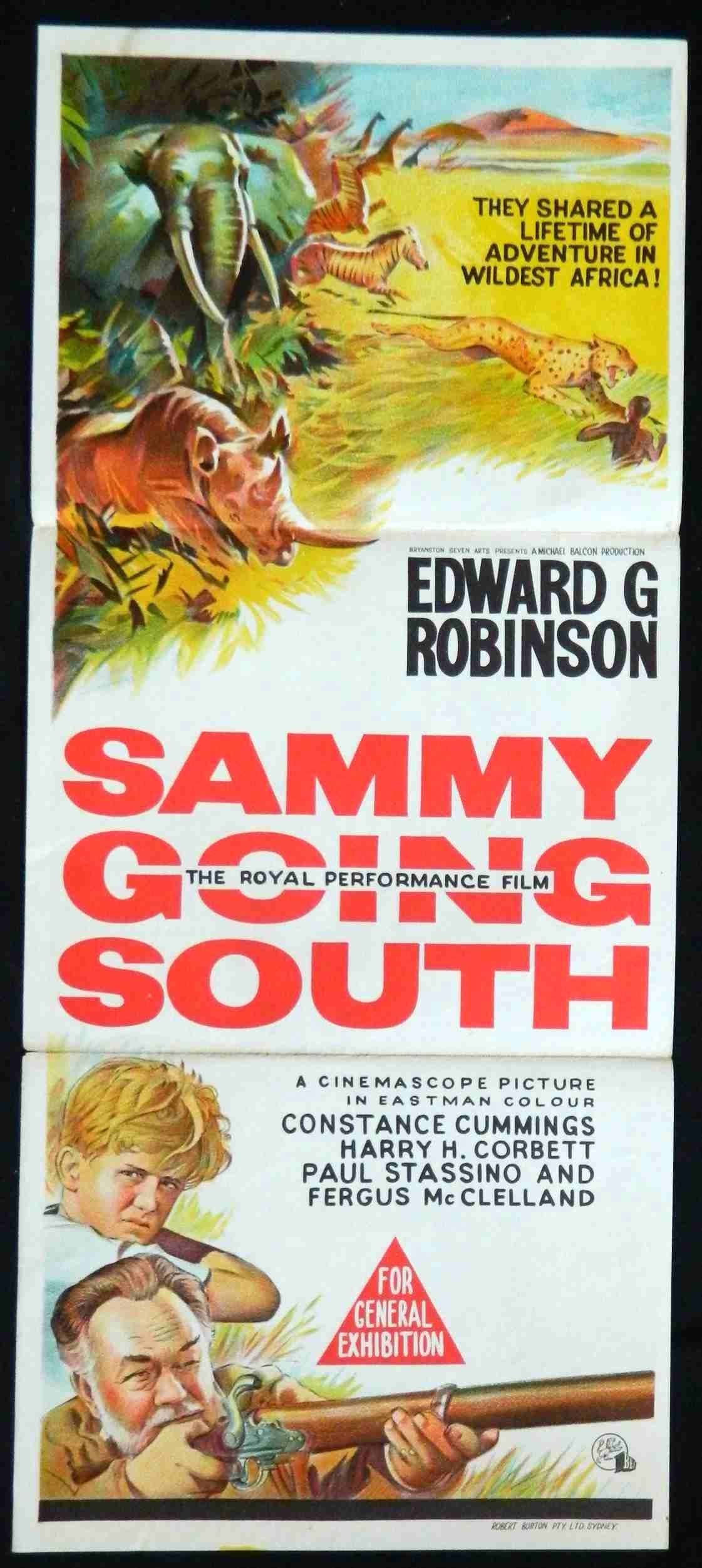SAMMY GOING SOUTH (1963) — Original Australian daybill movie poster