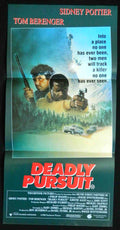 DEADLY PURSUIT  (1988)— Original Australian daybill movie poster.