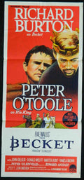 BECKET (1964)— Original Australian daybill movie poster.