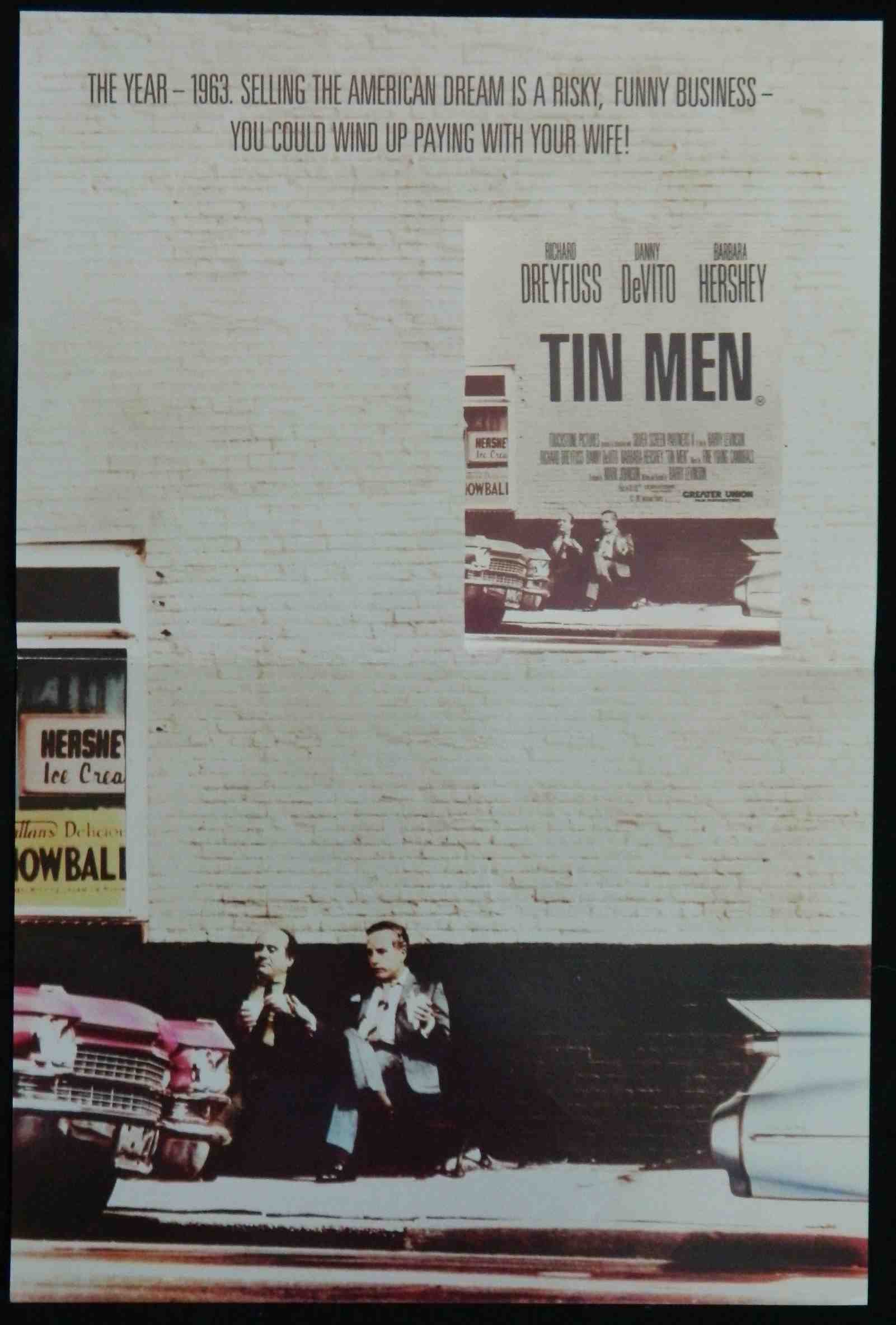 TIN MEN (1987) — Original Australian daybill movie poster