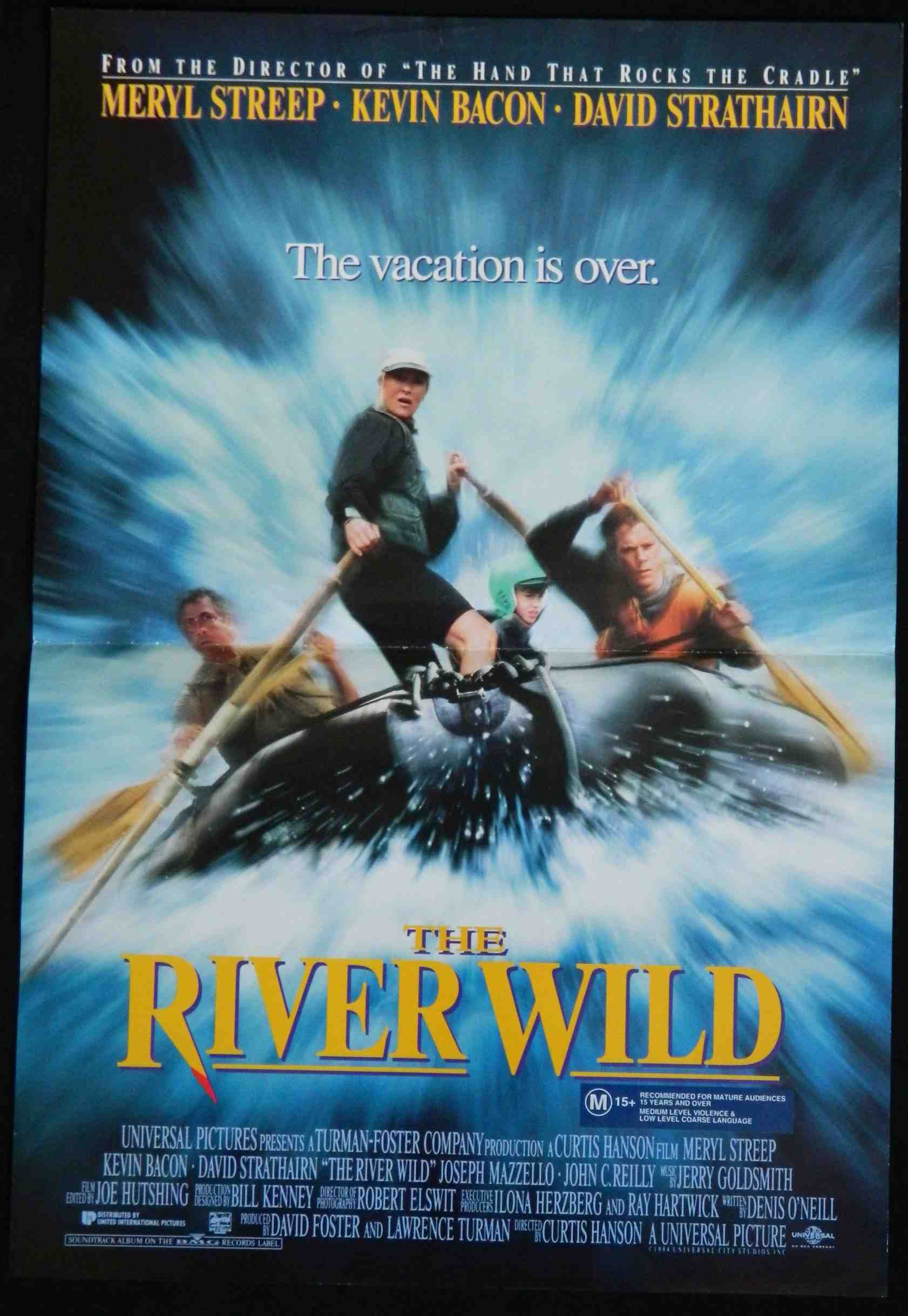 RIVER WILD (1994) — Original Australian daybill movie poster