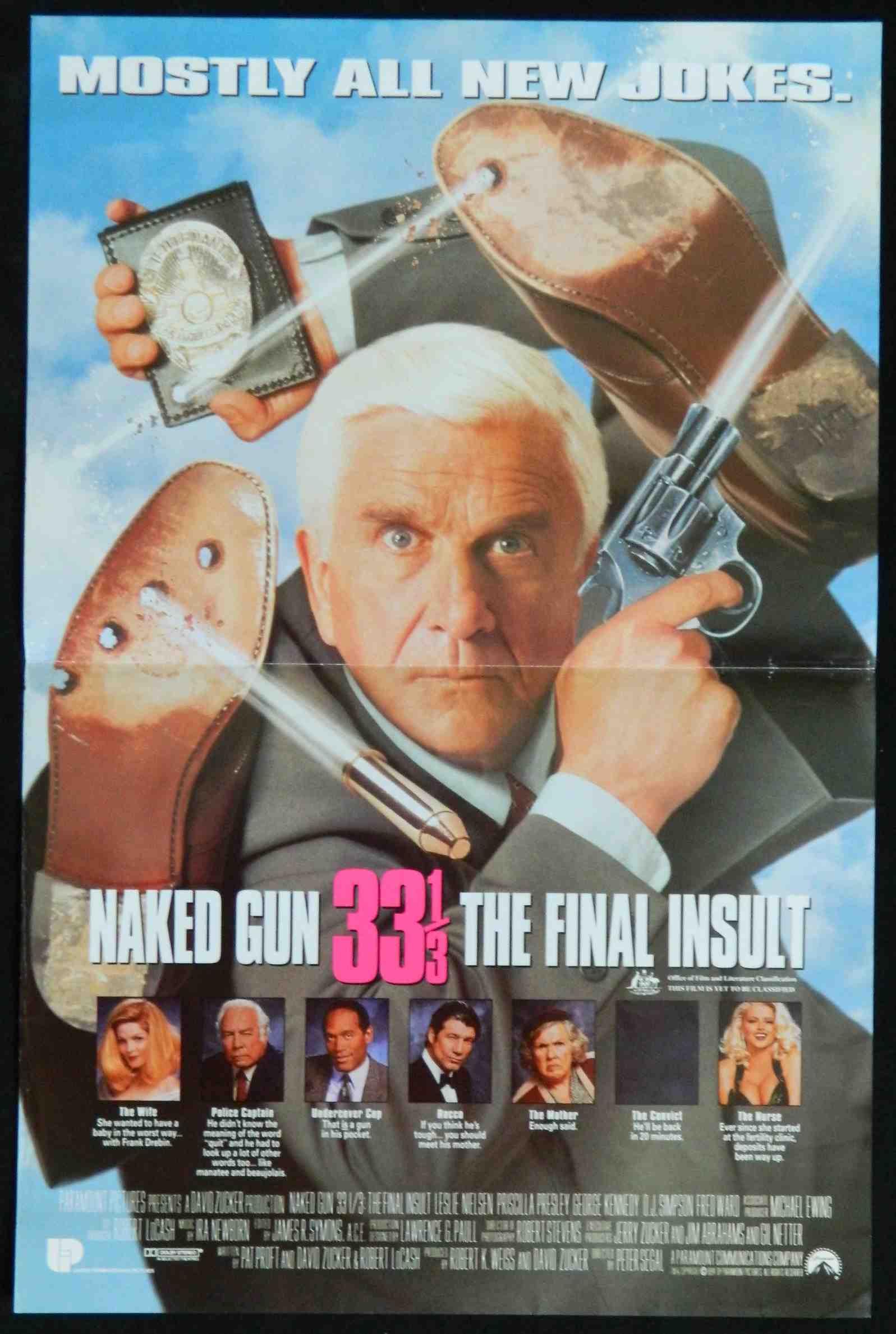 NAKED GUN 33 1/3 (1994) — Original Australian daybill movie poster