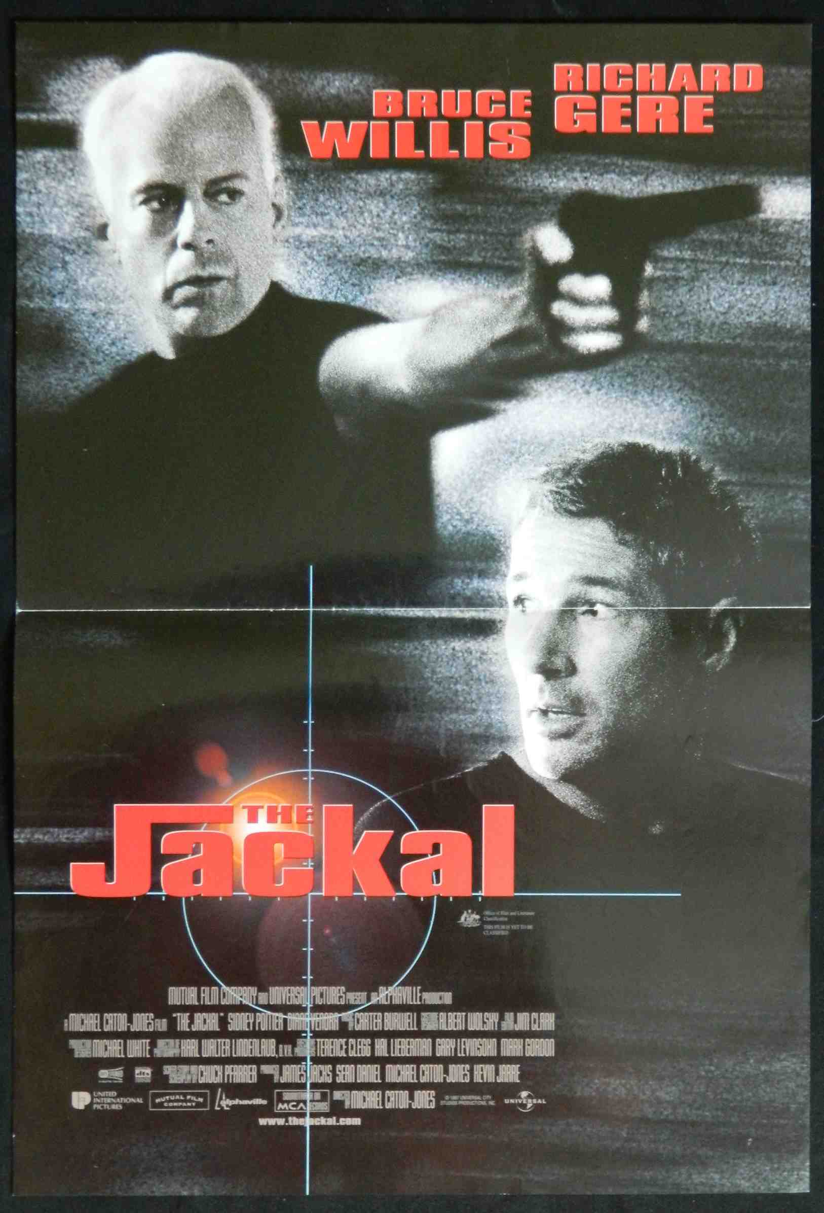 THE JACKAL (1997) — Original Australian daybill movie poster