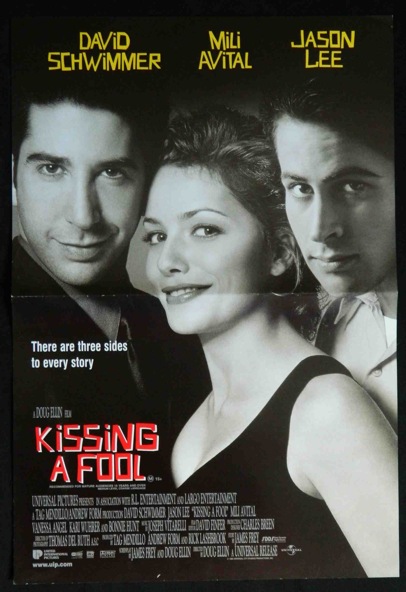KISSING A FOOL (1998) — Original Australian daybill movie poster
