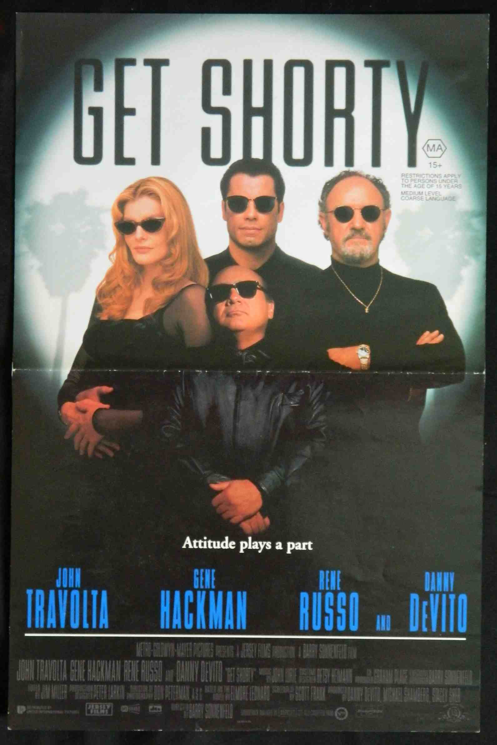 GET SHORTY (1995) — Original Australian daybill movie poster