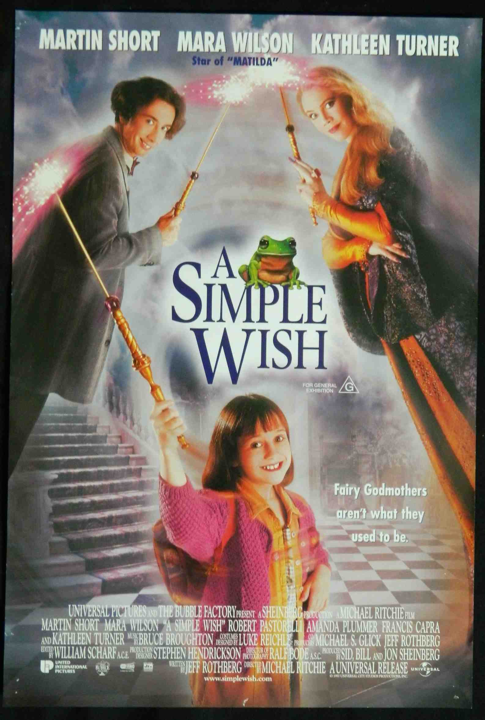 A SIMPLE WISH (1997) — Original Australian daybill movie poster