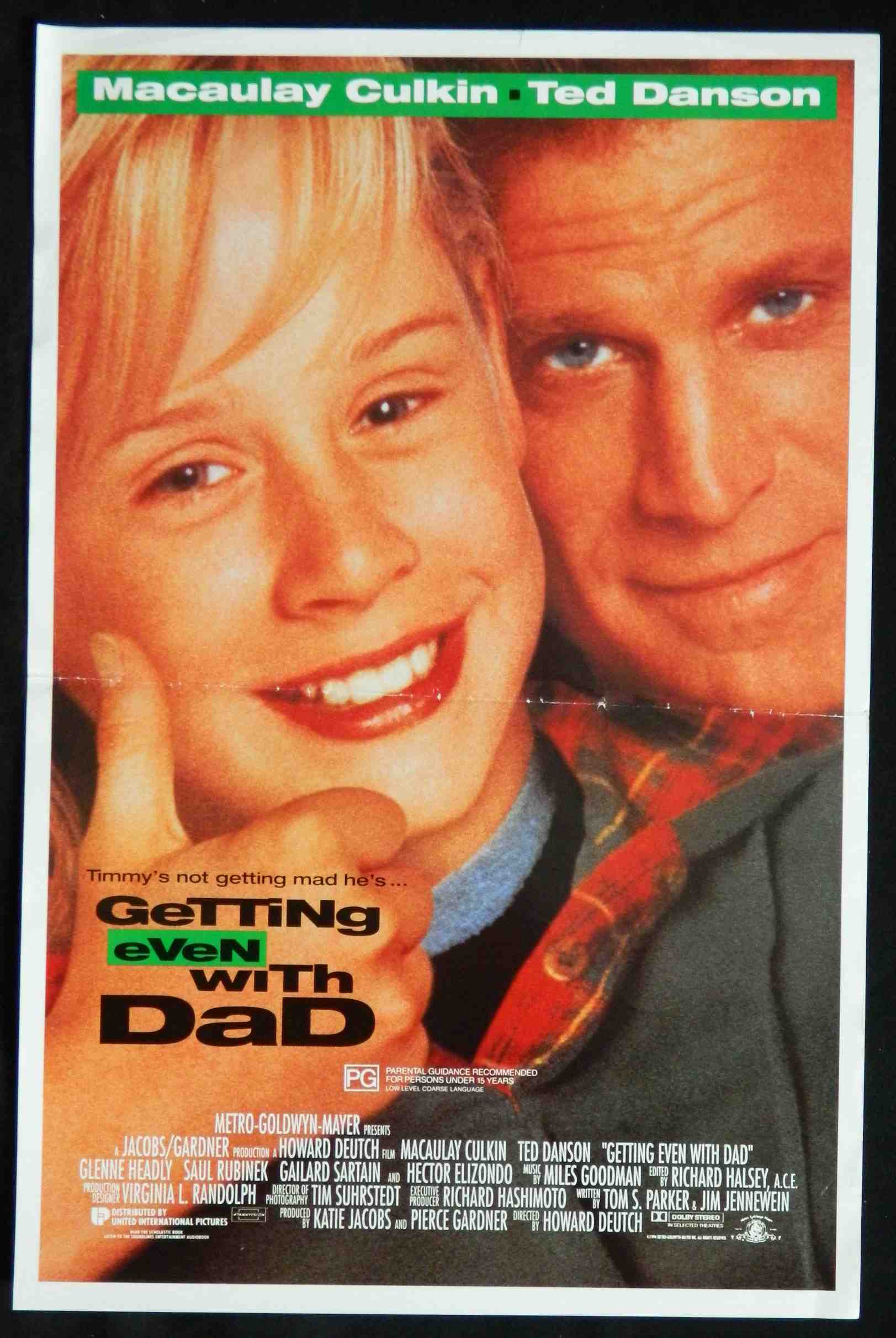 GETTING EVEN WITH DAD (1994) — Original Australian daybill movie poster