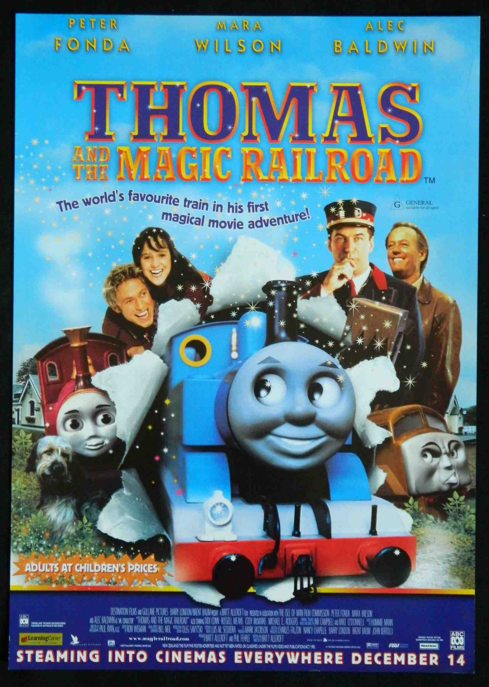 THOMAS AND THE MAGIC RAILROAD (2000) — Original Australian daybill movie poster