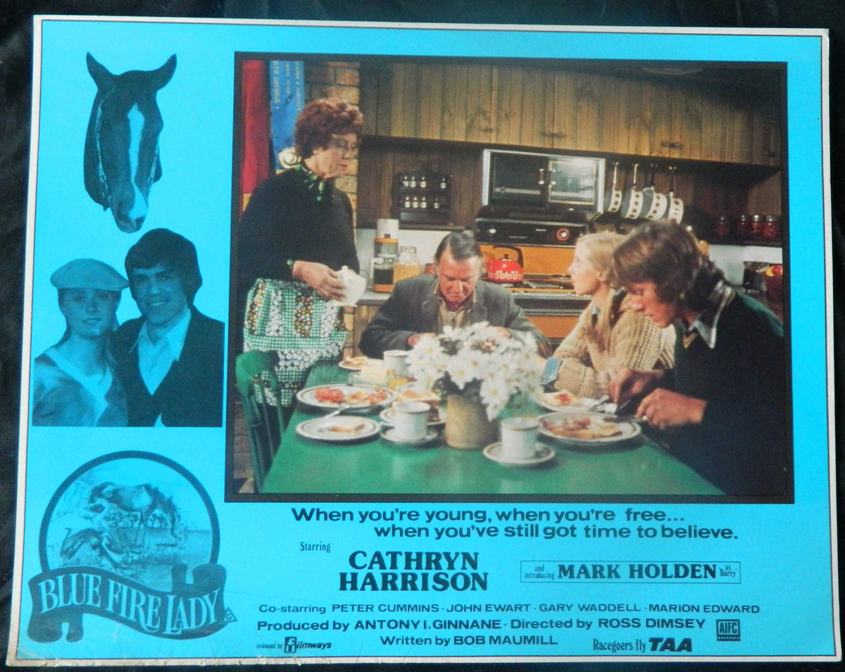 BLUE FIRE LADY (2)(1977) — Original Australian Lobby Card