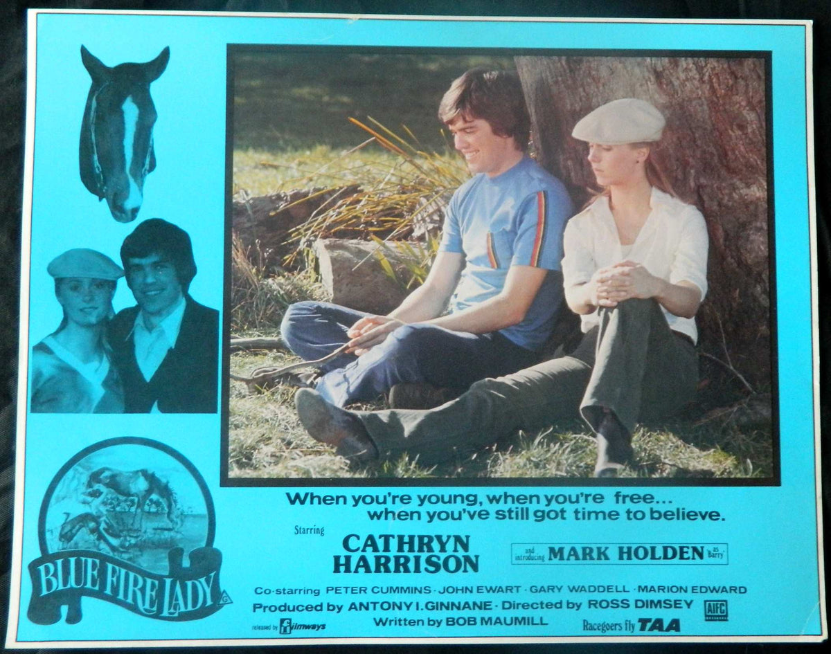 BLUE FIRE LADY (5)(1977) — Original Australian Lobby Card