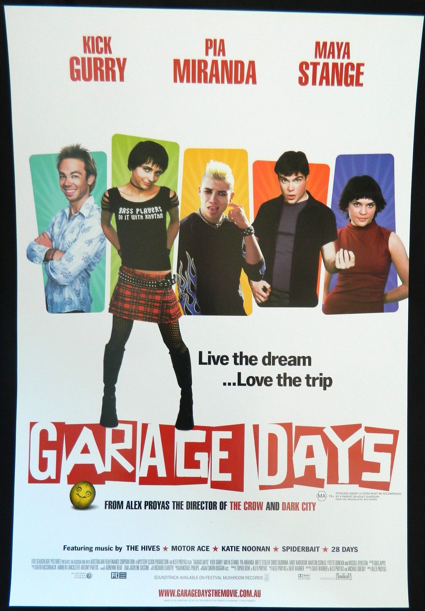 GARAGE DAYS (2002)— Original Australian one sheet movie poster