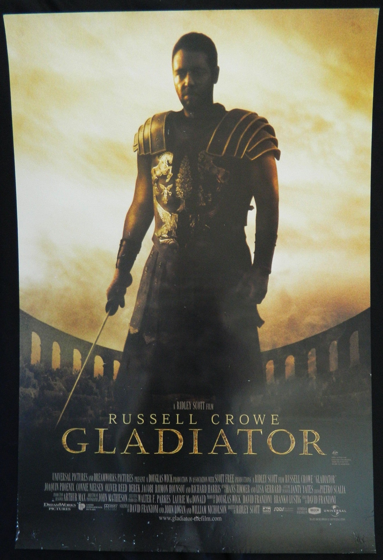 GLADIATOR  (2000)— Original Australian one sheet movie poster