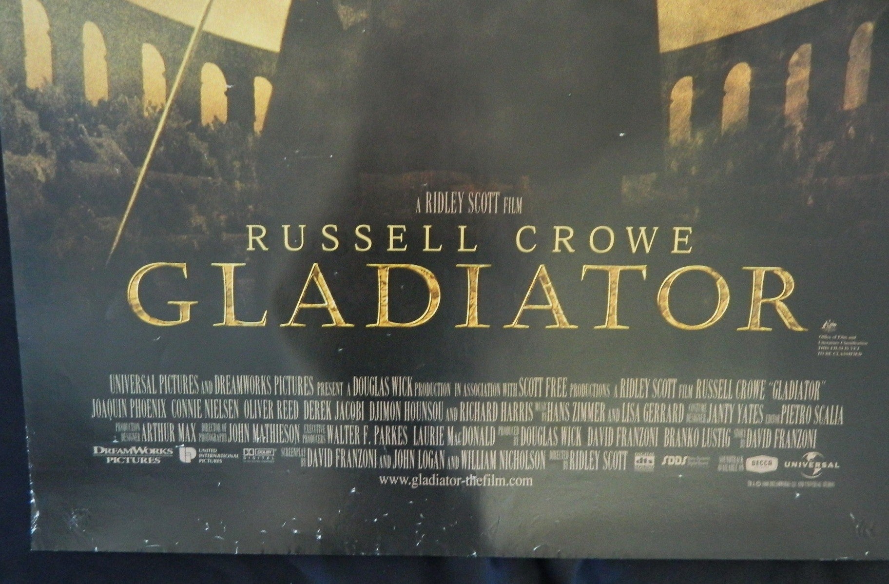 GLADIATOR  (2000)— Original Australian one sheet movie poster