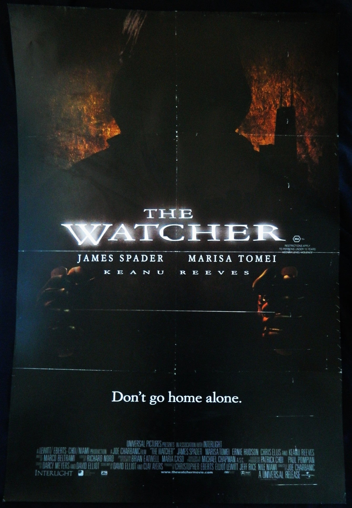 THE WATCHER  (2000)— Original Australian one sheet movie poster.