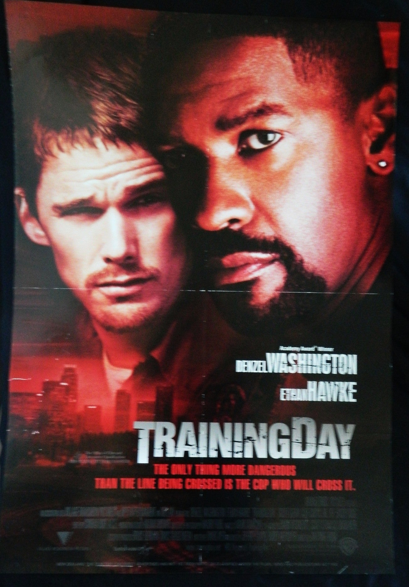 TRAINING DAY (2001)— Original Australian one sheet movie poster.
