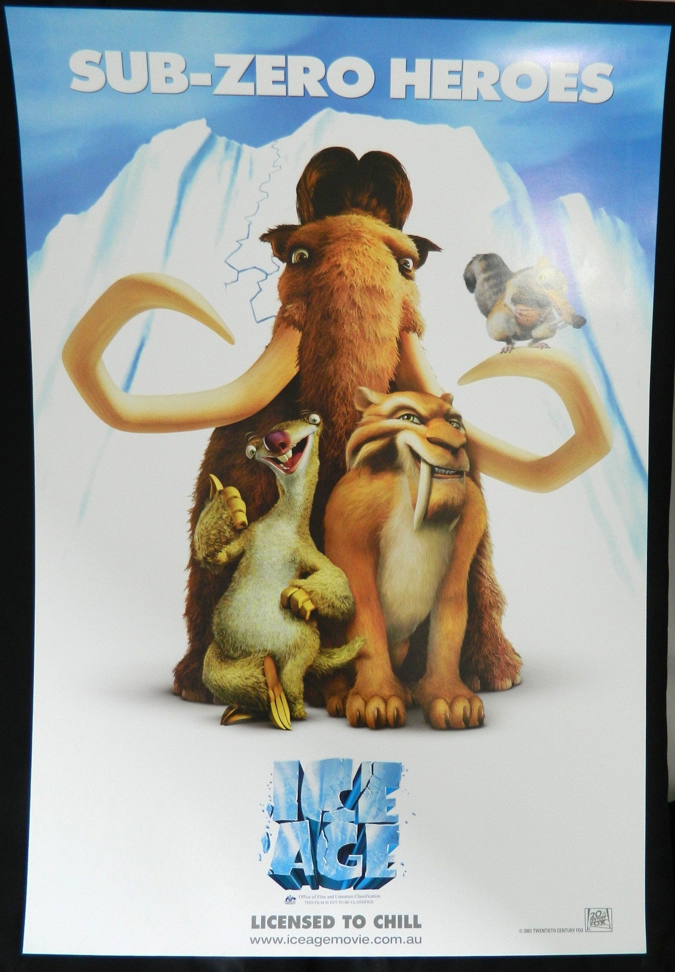 ICE AGE  (2002)— Original Australian one sheet movie poster
