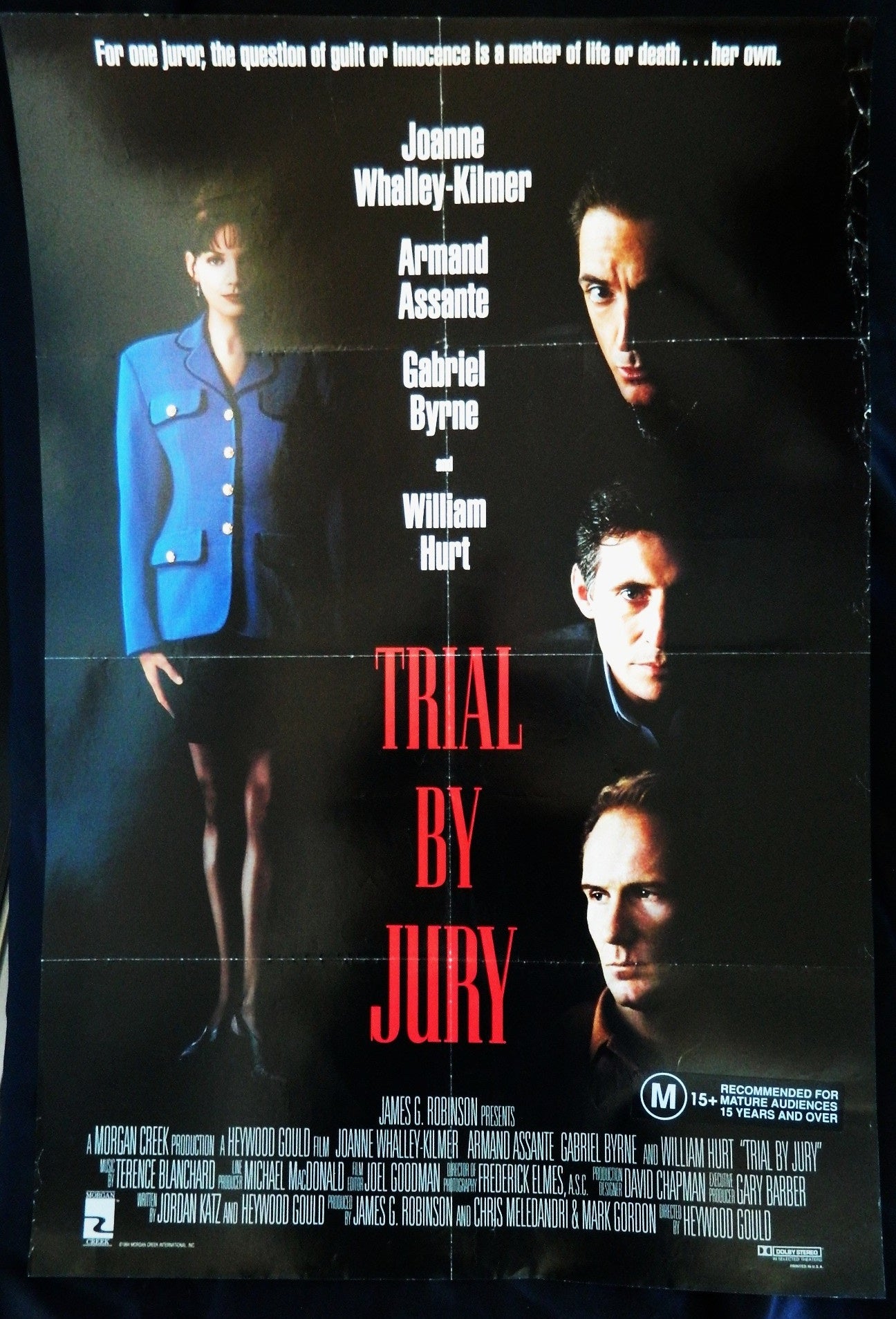 TRIAL BY JURY (1994)— Original Australian one sheet movie poster