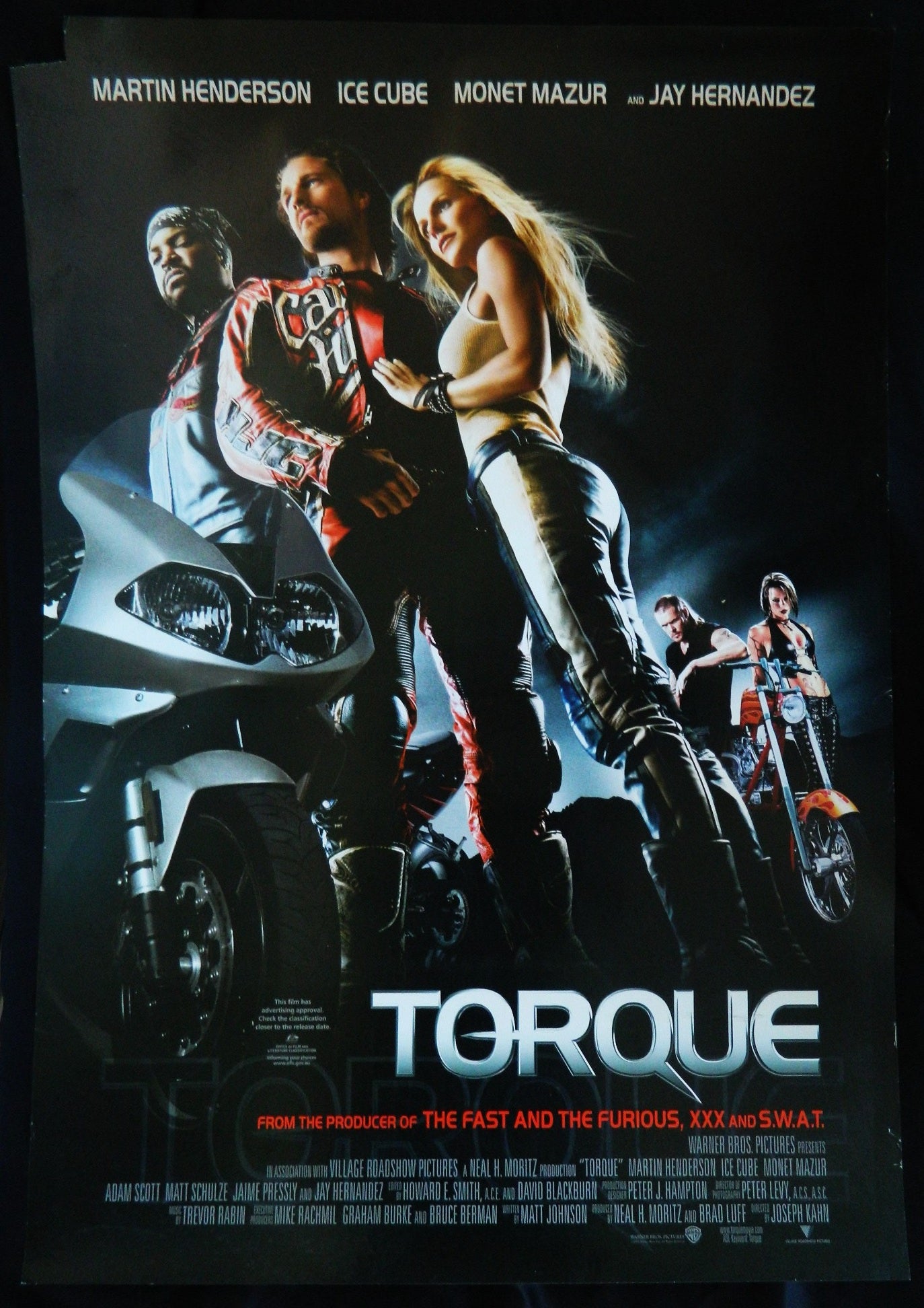 TORQUE (2004)— Original Australian one sheet movie poster