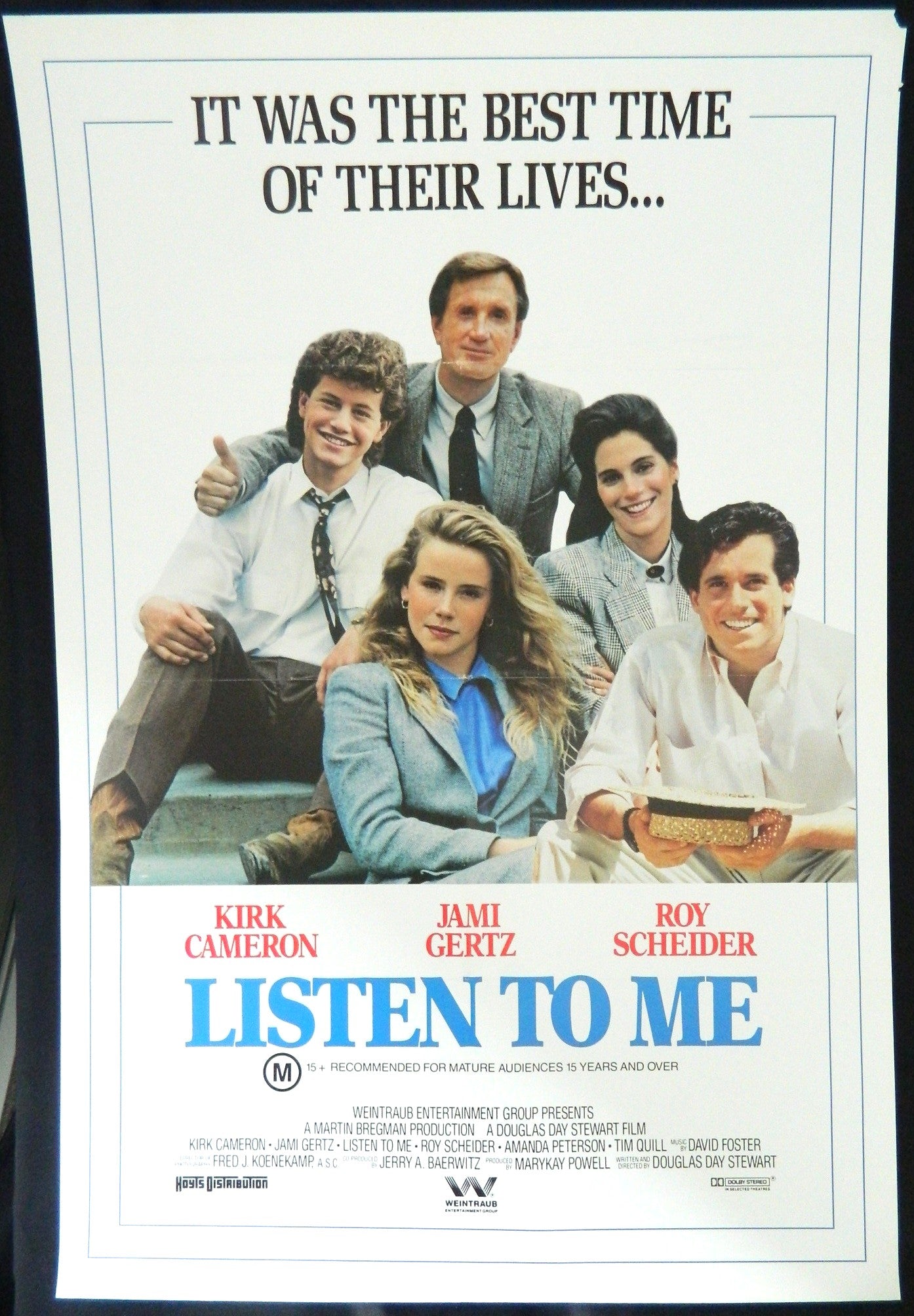 LISTEN TO ME  (1989)— Original Australian one sheet movie poster